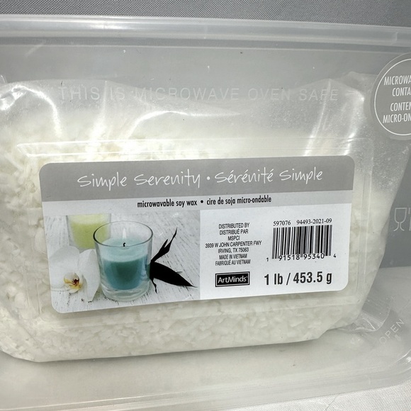 Artminds Simple Serenity Soy Wax Flakes 1 lb / 453.5 g DIY Candle Making - Picture 2 of 4